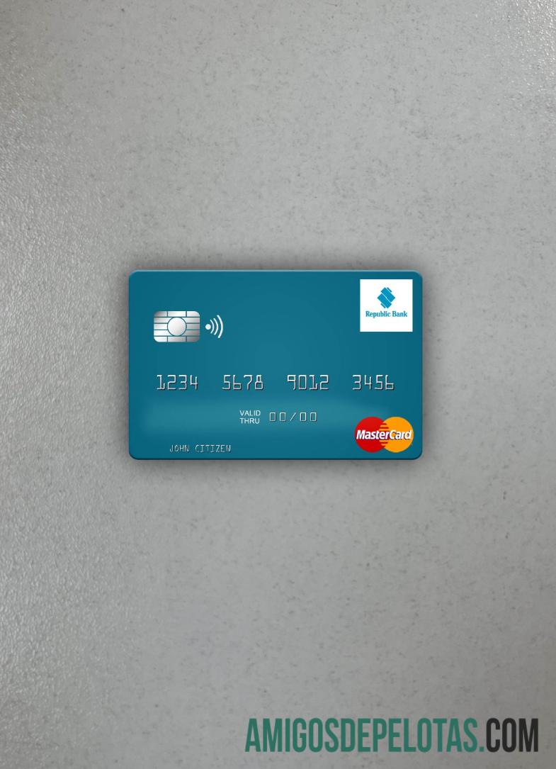 Grenada Republic bank Grenada mastercard tampilan foto depan sampel