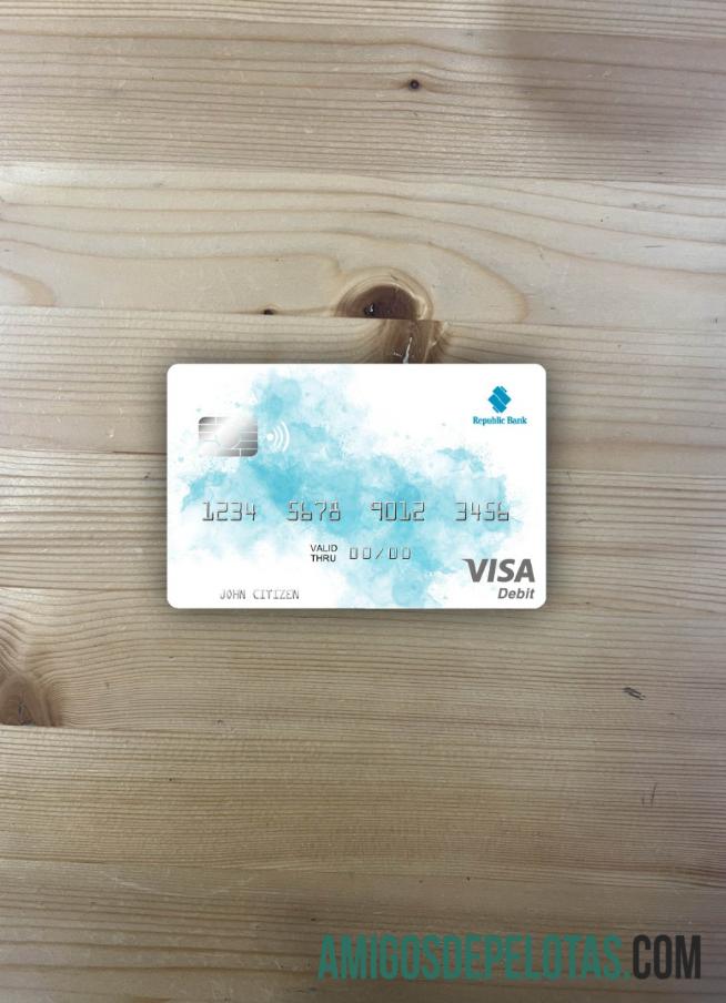 Grenada Republic bank Grenada visa Debit kartu tampilan foto depan pratinjau