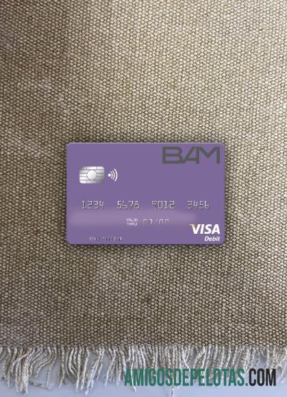 Guatemala Banco Agromercantil visa Debit kartu tampilan foto depan makering