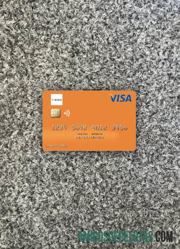 Guinea Access bank Guine╠üe visa Debit kartu tampilan foto depan sampel