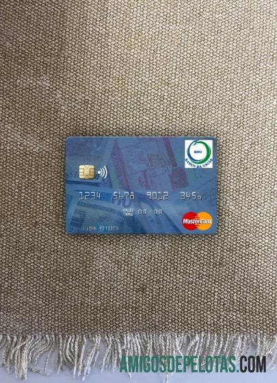 Guinea Bissau Banco Da Uniao mastercard tampilan foto depan sampel