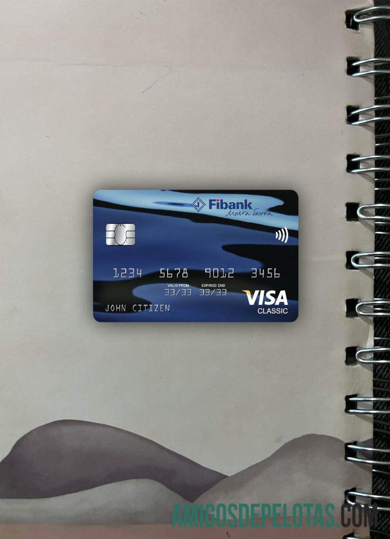 Guinea Fibank visa classic kartu tampilan foto depan pratinjau