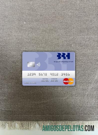 Haiti BRH bank mastercard tampilan foto depan templat
