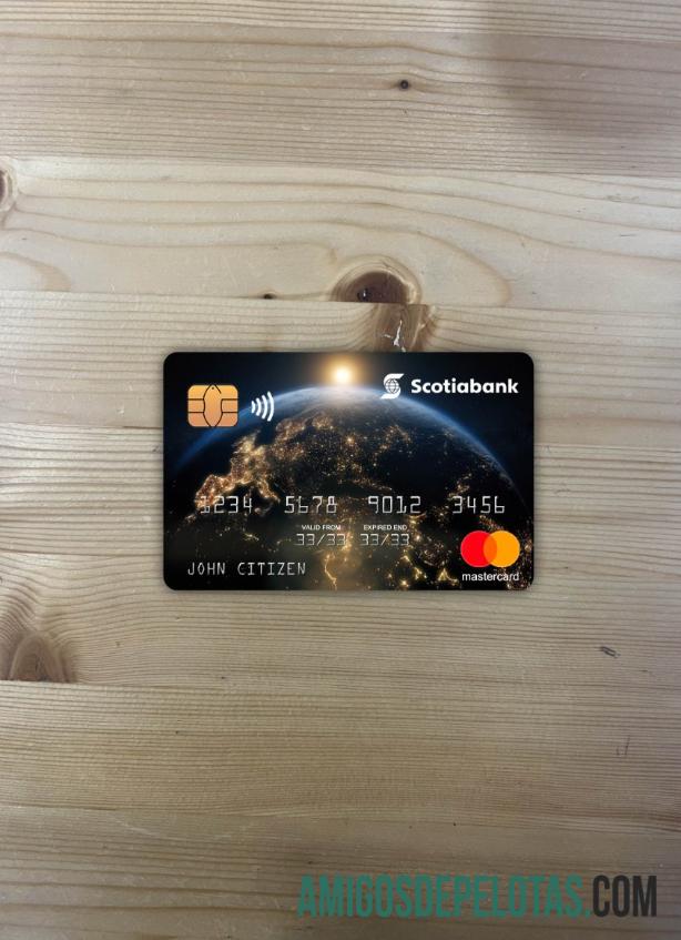 Hong Kong Scotiabank mastercard tampilan foto depan makering