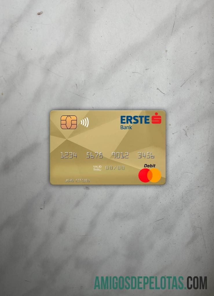 Hungaria Erste bank mastercard tampilan foto depan sampel