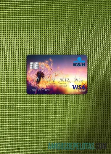 Hungaria K&H visa classic kartu tampilan foto depan makering