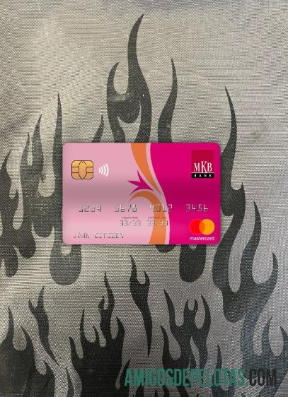 Hungaria MKB bank mastercard tampilan foto depan makering