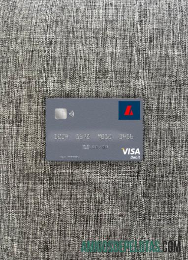 Islandia Landsbankinn visa Debit kartu tampilan foto depan sampel