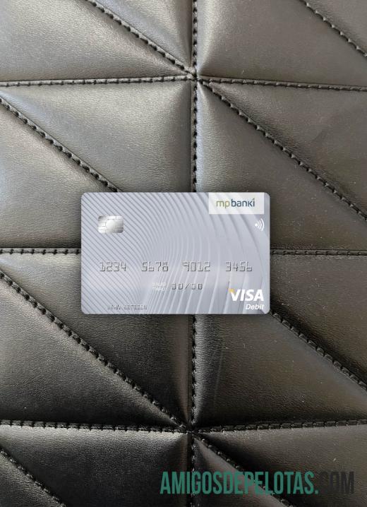 Islandia MP Banki visa Debit kartu tampilan foto depan desain