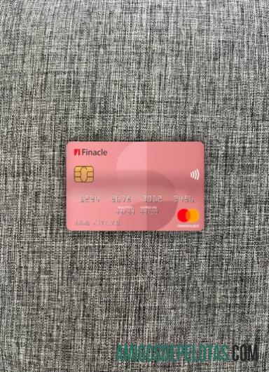 India Finacle bank mastercard tampilan foto depan sampel