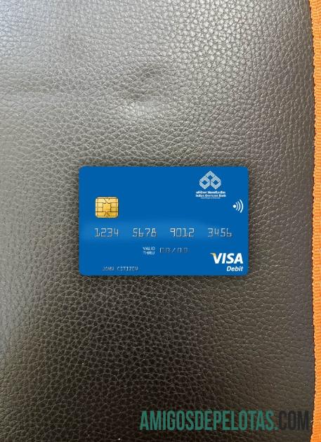 India Indian Overseas bank visa Debit kartu tampilan foto depan makering