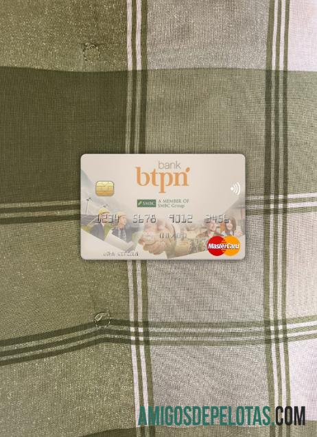 Indonesia bank BTPN mastercard tampilan foto depan pratinjau