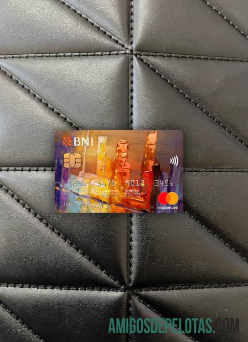 Indonesia bank Negara Indonesia (BNI) mastercard tampilan foto depan pratinjau