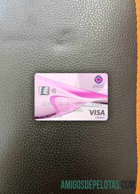 Iran Zamin bank visa classic kartu tampilan foto depan pratinjau