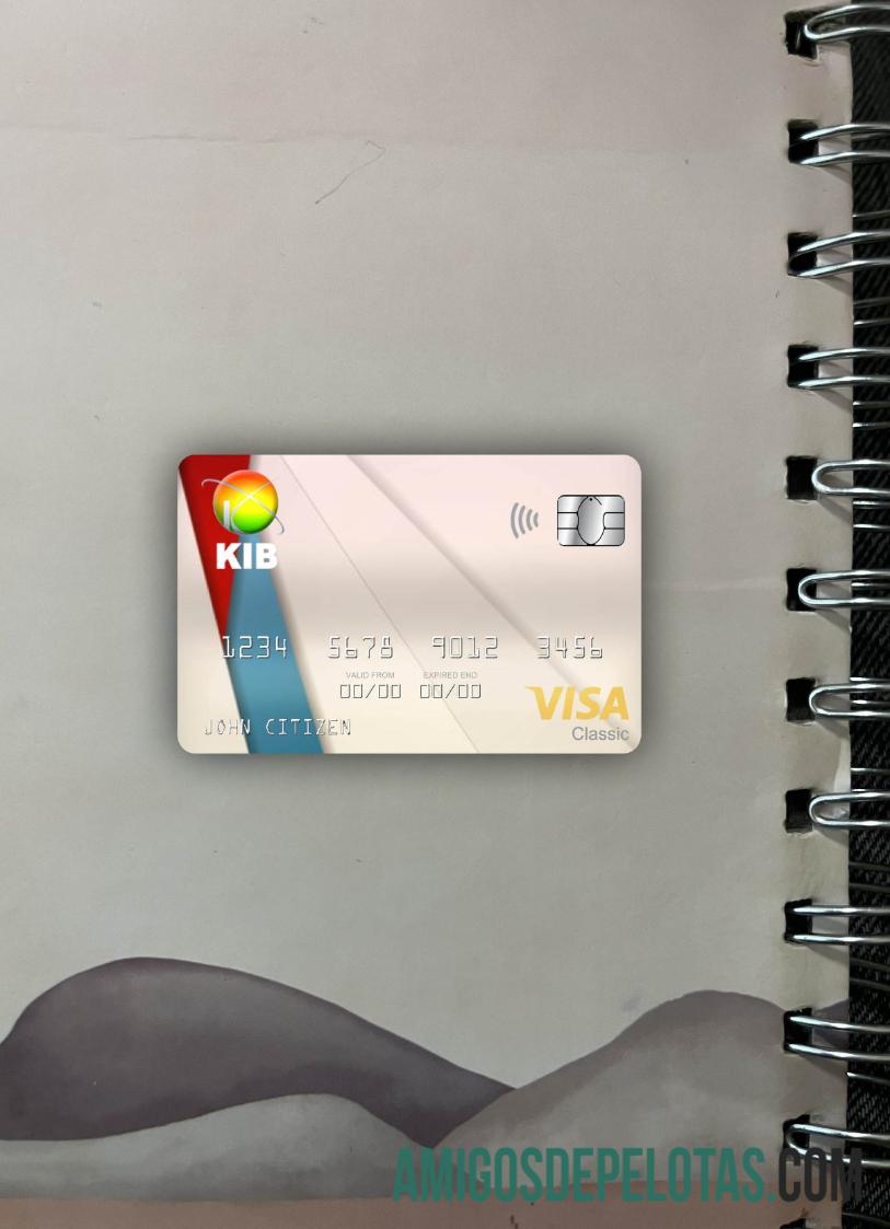 Irak Kurdistan International bank visa classic kartu tampilan foto depan pratinjau