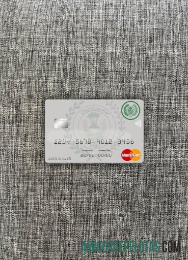 Irak Rafidain bank mastercard versi 2 tampilan foto depan sampel