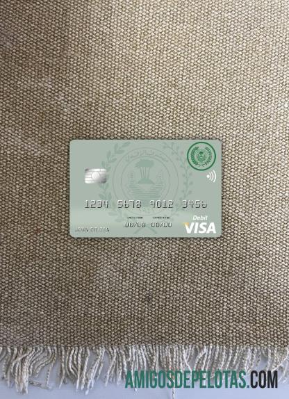 Irak Rafidain bank visa Debit kartu versi 2 tampilan foto depan desain