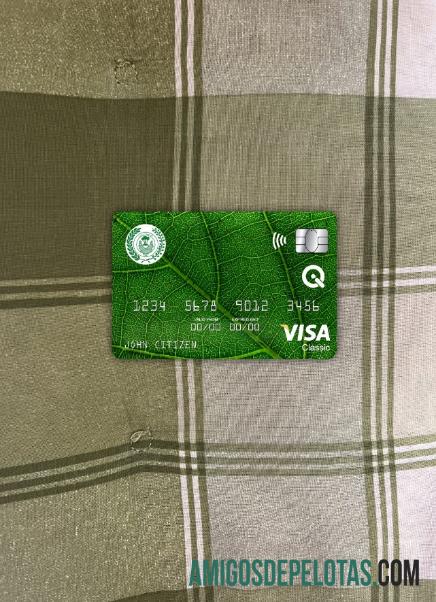 Irak Rafidain bank visa classic kartu tampilan foto depan pratinjau