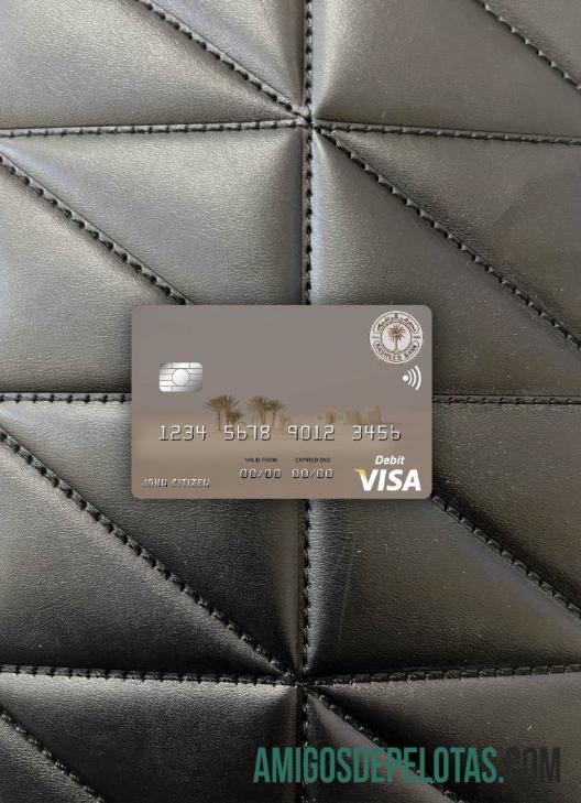 Irak Rasheed bank visa Debit kartu tampilan foto depan desain