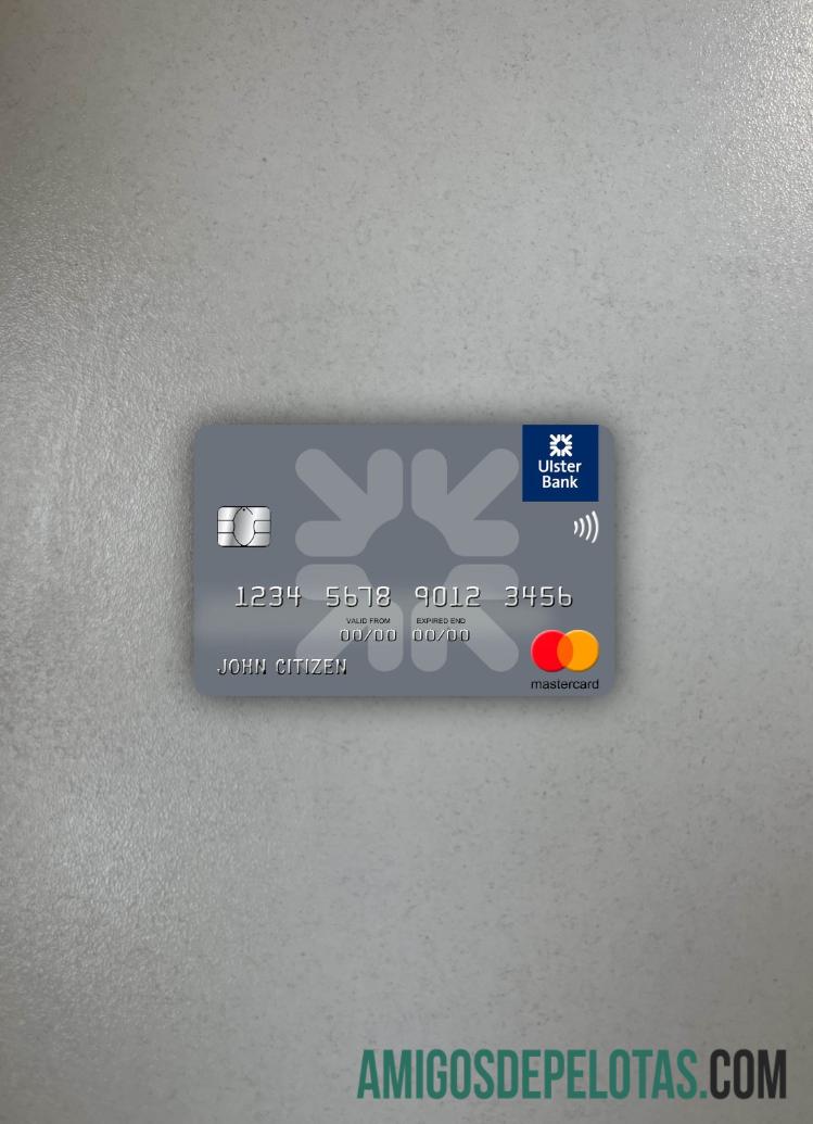 Irlandia Ulster bank Irlandia mastercard tampilan foto depan makering
