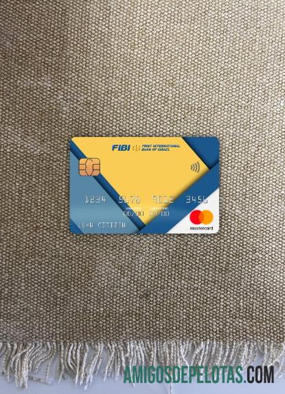 Israel First International bank mastercard tampilan foto depan sampel
