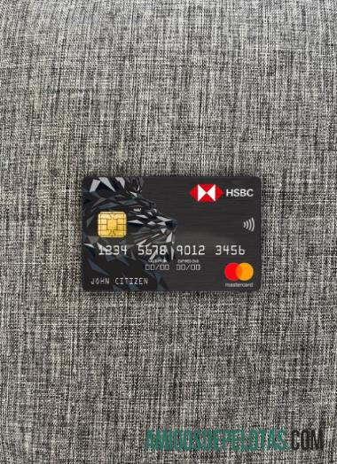 Israel HSBC bank mastercard tampilan foto depan desain