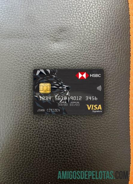 Israel HSBC bank visa Tanda Tangan kartu tampilan foto depan desain