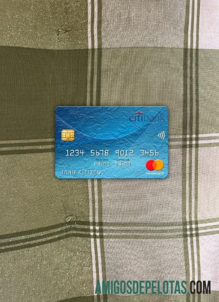 Italia Citibank mastercard tampilan foto depan pratinjau