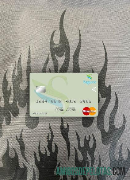 Jamaika Sagicor bank mastercard tampilan foto depan sampel