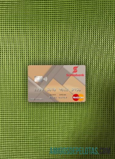 Jamaika Scotiabank mastercard tampilan foto depan sampel