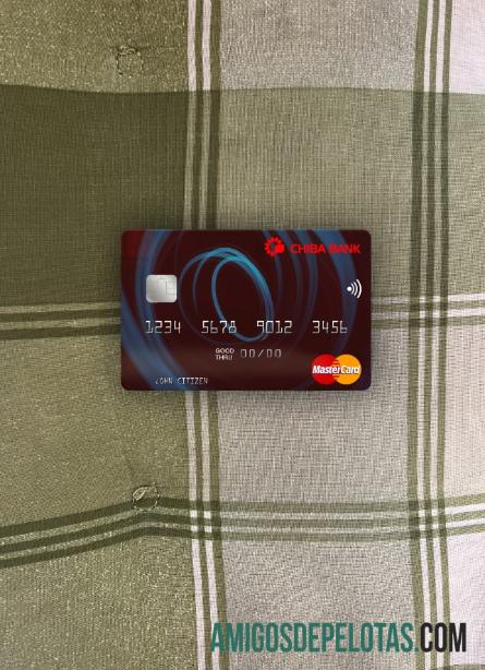 Jepang Chiba bank mastercard tampilan foto depan desain