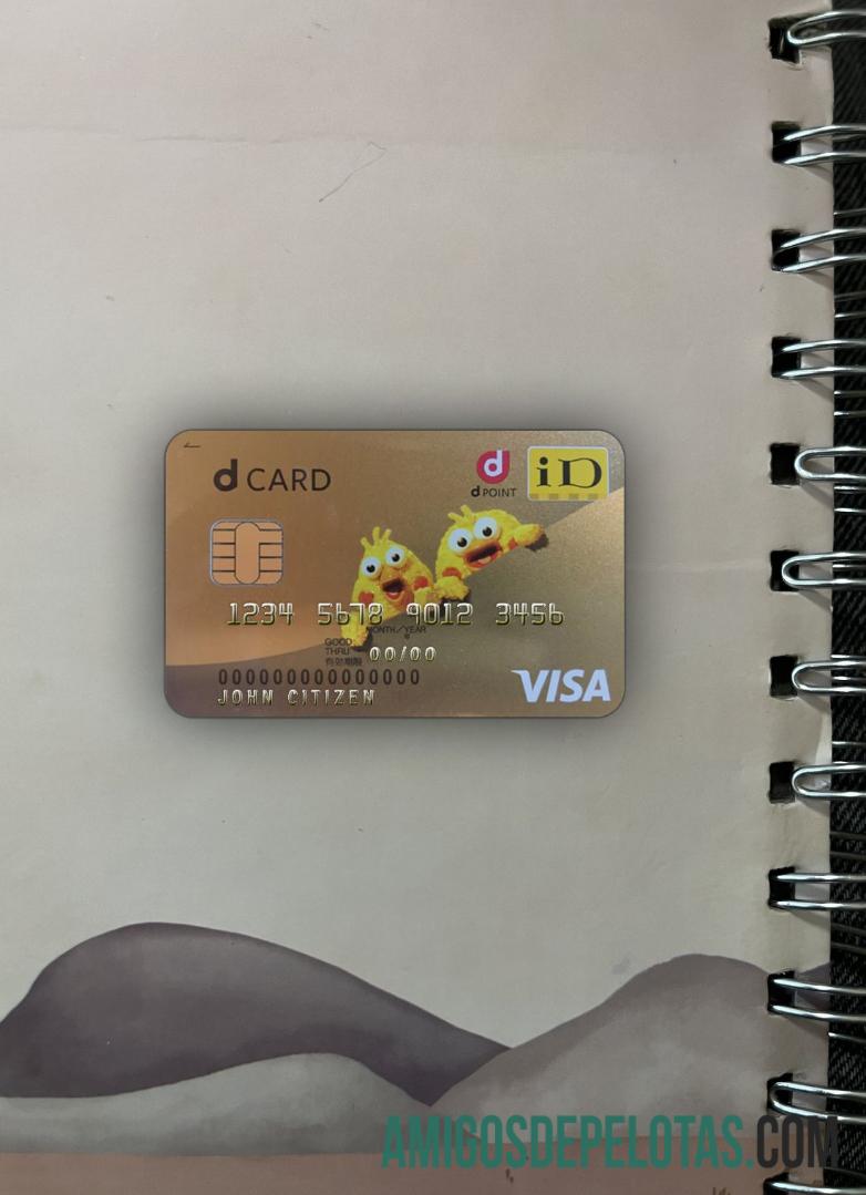 Jepang D point club visa kartu tampilan foto depan desain