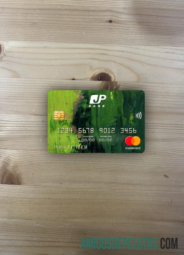 Jepang Post bank mastercard tampilan foto depan desain