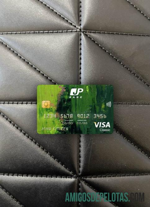 Jepang Post bank visa classic kartu tampilan foto depan makering