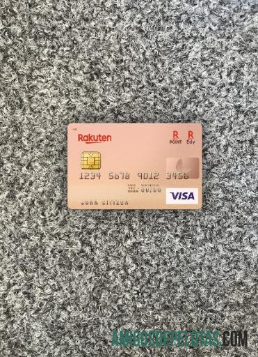 Jepang Rakuten bank visa kartu tampilan foto depan desain