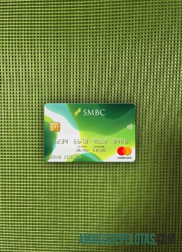 Jepang Sumitomo Mitsui Banking Corporation (SMBC) bank mastercard tampilan foto depan makering