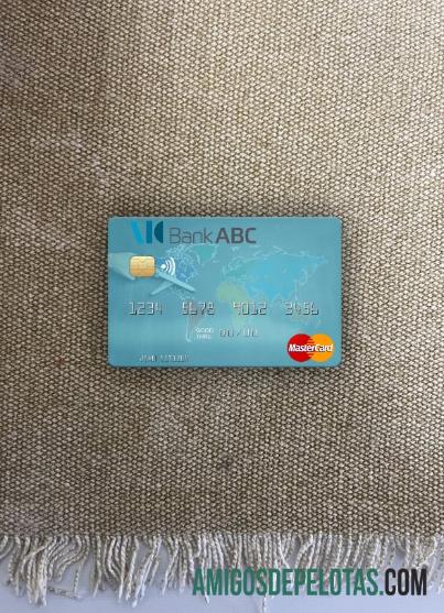 Yordania Arab Banking Corporation (ABC) mastercard tampilan foto depan sampel