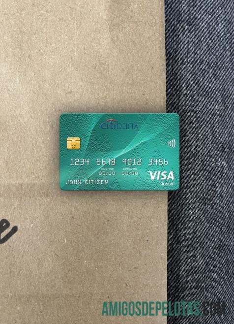 Kenya Citibank visa classic kartu tampilan foto depan pratinjau