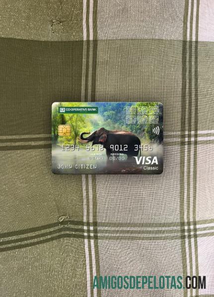 Kenya Co operative bank visa classic kartu tampilan foto depan makering