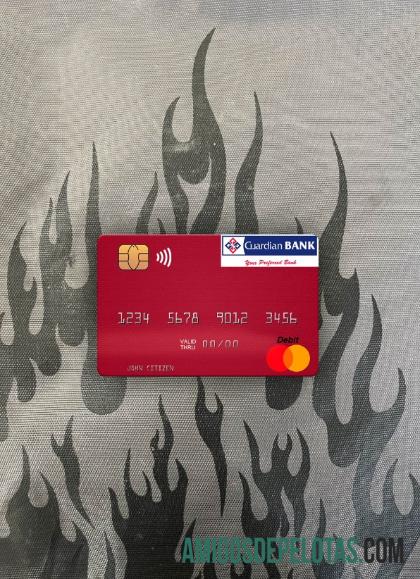 Kenya Guardian bank mastercard tampilan foto depan templat