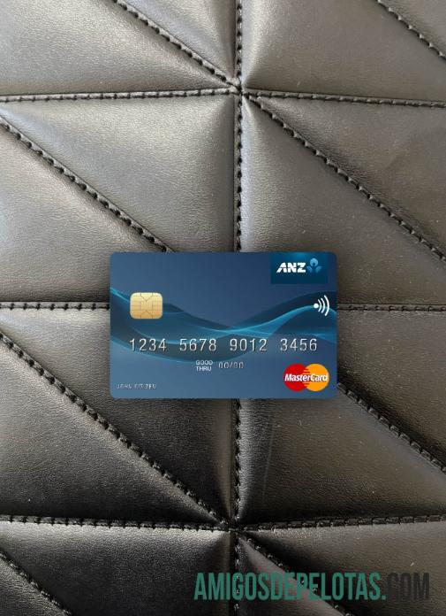 Kiribati ANZ bank mastercard tampilan foto depan desain