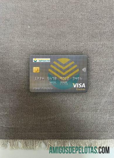 Kirgizstan Kirgizbank visa electron kartu tampilan foto depan sampel