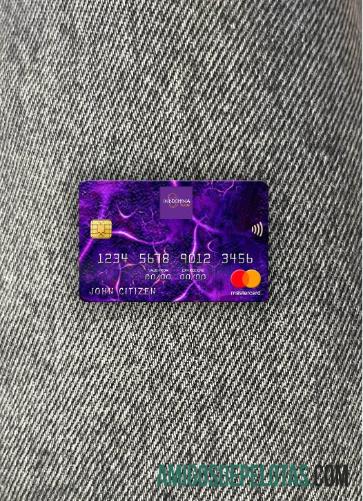 Laos Indochina bank mastercard tampilan foto depan pratinjau