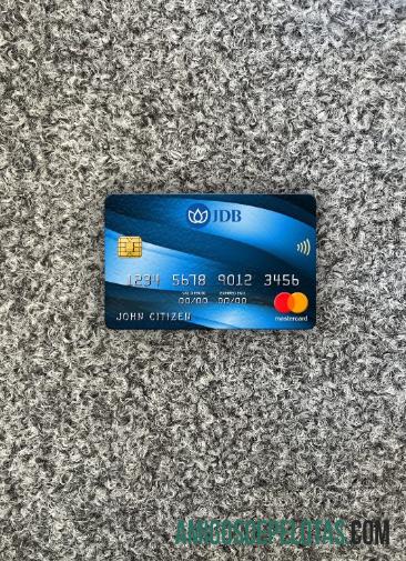 Laos Joint Development bank mastercard tampilan foto depan sampel