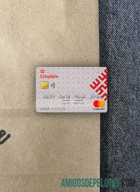 Latvia Citadele bank mastercard tampilan foto depan sampel