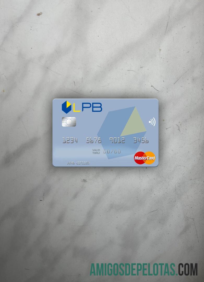 Latvia LPB bank mastercard tampilan foto depan desain