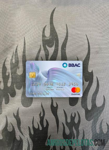 Lebanon BBAC bank mastercard tampilan foto depan sampel