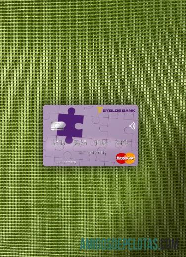 Lebanon Byblos bank mastercard tampilan foto depan sampel