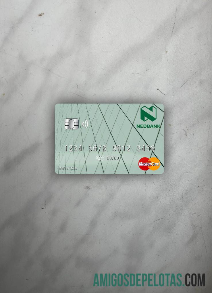 Lesotho Nedbank mastercard tampilan foto depan sampel