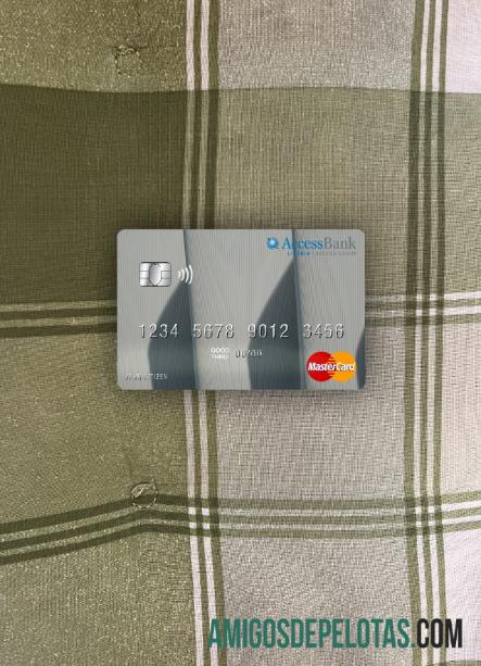 Liberia Access bank mastercard tampilan foto depan makering
